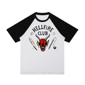 Contrast Raglan Sleeve Mesh T-Shirt