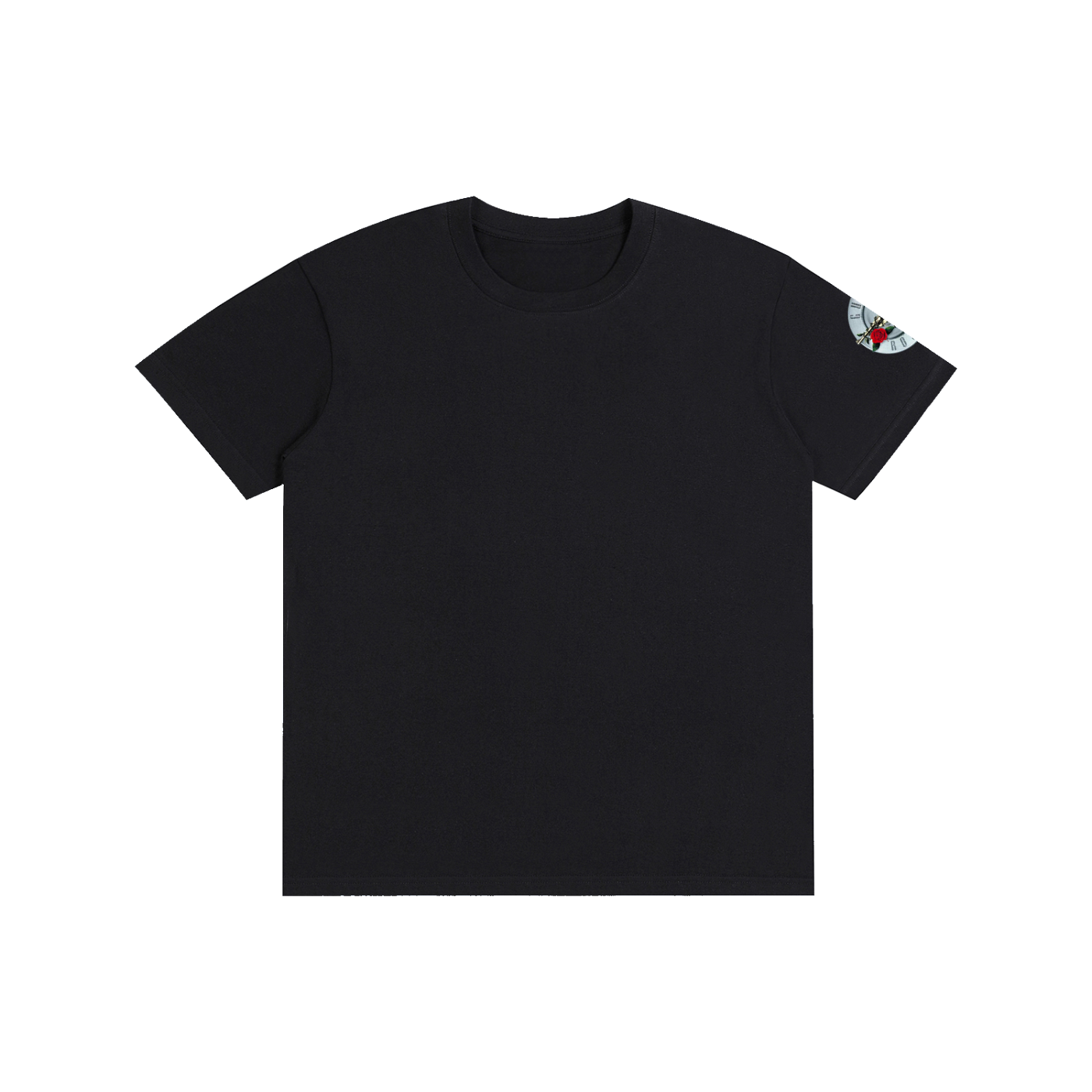 Guns and roses shirt  sleeve and back printing